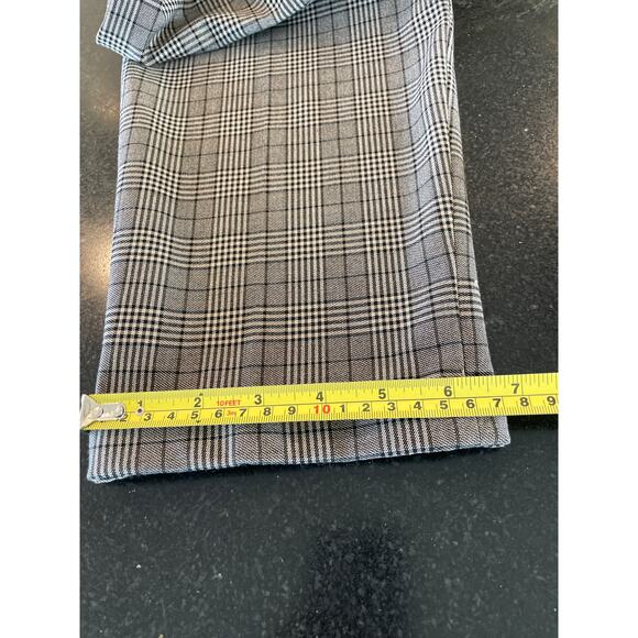H&M Men's SlimFit Coupe Etroite black plaid pant Large - Picture 10 of 10